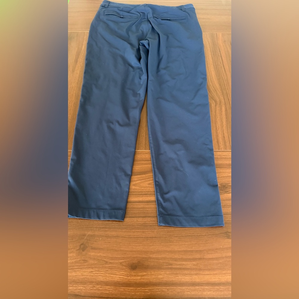 Lululemon ABC Slim-Fit Trouser Pant Men’s navy blue Warpstreme LM5AO5S Sz 35 - Picture 4 of 11